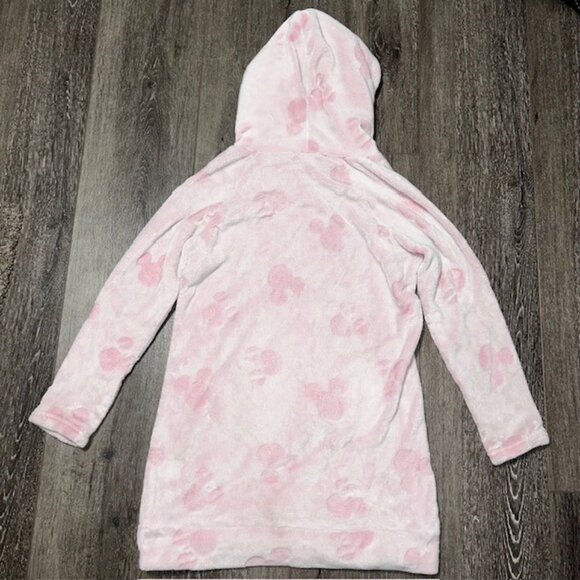Disney Costco Mickey Mouse Robe Pullover Hoodie Pajamas Fleece Plush Pink L - Picture 6 of 6